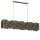 Lampe à suspendre XXL en métal doré 205 cm de long décoratif