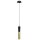 El&eacute;gante lampe &agrave; suspendre en m&eacute;tal GU10 L:12 cm en noir et or