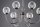 Lustre moderne verre métal chrome noir 6-flmg