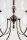 Lustre moderne verre métal chrome noir 6-flmg