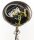Lustre moderne verre métal chrome noir 6-flmg