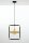 Suspension moderne métal verre en ambre G9 sphère