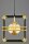 Lampe à suspendre en noir ambre or G9 2flmg L:51 cm