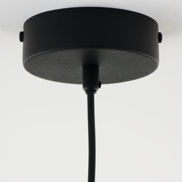 Lampe à suspendre verre métal noir or L:29 cm G9 Moderne
