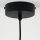 Lampe à suspendre verre métal noir or L:29 cm G9 Moderne