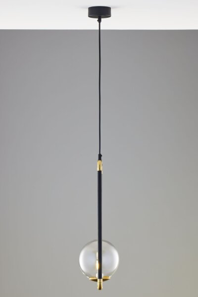 Suspension Moderne Métal Verre G9 L:40 cm Boule