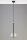 Suspension Moderne Métal Verre G9 L:40 cm Boule