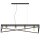 Suspension longue Noir Or E27 100 cm Industrial
