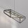 Suspension longue Noir Or E27 100 cm Industrial