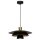 Lampe &agrave; suspendre d&eacute;corative Noir Or &Oslash;34 cm E27 Moderne