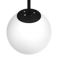 Applique Métal Verre Noir Blanc E14 Boule...