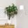 Applique murale Blanc Tissu Bras de lecture E27 G9 H:38 cm faible éblouissement