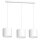 Suspension Blanc Tissu Métal E27 75 cm long anti-éblouissement