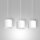 Suspension Blanc Tissu Métal E27 75 cm long anti-éblouissement