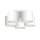 Plafonnier Blanc Tissu Métal E27 Ø58 cm faible éblouissement