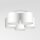 Plafonnier Blanc Tissu Métal E27 Ø58 cm faible éblouissement