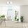 Plafonnier Blanc Tissu Métal E27 Ø58 cm faible éblouissement