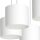 Lampe à suspendre Blanc Tissu Métal L:58 cm 5-flmg faible éblouissement