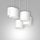 Lampe à suspendre Blanc Tissu Métal L:58 cm 5-flmg faible éblouissement