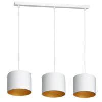 Lampe &agrave; suspendre Blanc Or Tissu M&eacute;tal L:75...