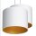 Blendarme Lampe à suspendre Blanc Or Tissu Métal L:58 cm