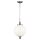 Lampe &agrave; suspendre LORIN en argent &Oslash;30cm &agrave; raccourcir Lampe