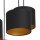 Blendarme Lampe à suspendre Noir Or Tissu Métal 5-flmg