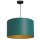 Suspension tissu m&eacute;tal p&eacute;trole or &Oslash;40 cm confortable