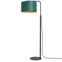 Lampadaire petit métal tissu 151 cm E27...