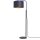 Lampadaire petit m&eacute;tal tissu 151 cm E27 bleu or