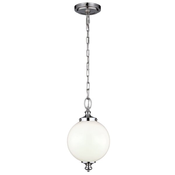 Plafonnier LORIN en nickel Ø22cm à raccourcir Lampe