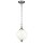Plafonnier LORIN en nickel &Oslash;22cm &agrave; raccourcir Lampe