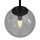 Applique Métal Verre Noir Gris Fumé Laiton E14