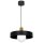 Lampe suspendue anti-&eacute;blouissement verre bois m&eacute;tal &Oslash;40 cm Moderne