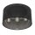 Plafonnier noir m&eacute;tal &Oslash;40 cm rond E27 Loft