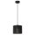 Suspension noire m&eacute;tal &Oslash;18 cm rond E27 Loft