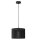 Lampe &agrave; suspendre noire en m&eacute;tal &Oslash;25 cm rond E27 Loft