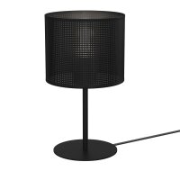 Lampe de table ronde en m&eacute;tal E27 34 cm de haut en...