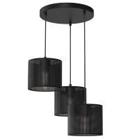 Suspension M&eacute;tal Noir &Oslash;45 cm E27 Loft 3...