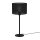 Lampe de table ronde noire E27 56 cm grand m&eacute;tal