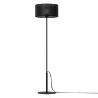 Lampadaire rond noir E27 150 cm grand m&eacute;tal