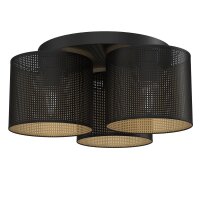 Plafonnier m&eacute;tal &Oslash;45 cm rond E27 Loft en...
