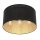Plafonnier m&eacute;tal &Oslash;40 cm rond E27 Loft noir or
