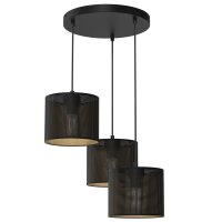 Suspension m&eacute;tal noir or &Oslash;45 cm E27 Loft