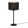 Lampe de table ronde en noir et or E27 56 cm grand m&eacute;tal