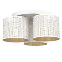 Plafonnier en m&eacute;tal &Oslash;45 cm rond E27 Loft en...