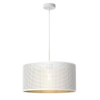 Loft Lampe &agrave; suspendre en blanc or E27 &Oslash;40...