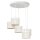 Suspension en blanc or &Oslash;58 cm E27 Loft 5-flamme