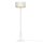 Lampadaire rond en blanc or 150 cm grand m&eacute;tal