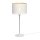 Lampe de table ronde en blanc or E27 56 cm grand m&eacute;tal